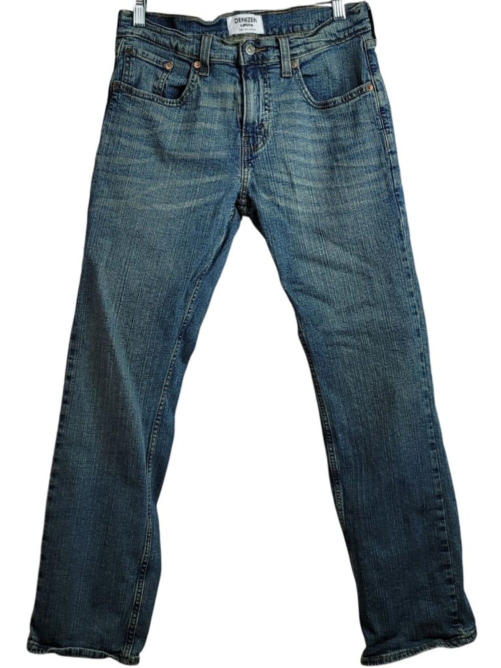 Levi's Mens Denizen 285 Relaxed Jeans Blue 30x30 Straight Leg Zipper 5-Pockets